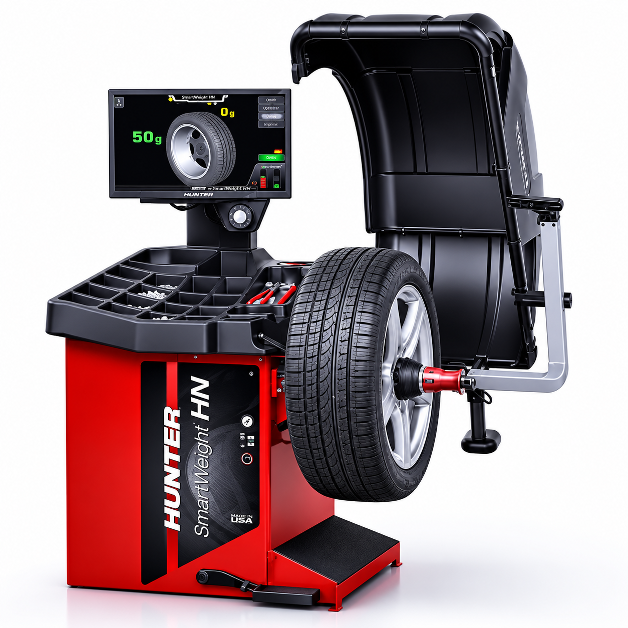 Máquina computarizada Hunter SmartWeight para balance de llantas